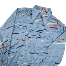 Load image into Gallery viewer, Vintage Wrangler MCM Design Polyester Pearl Snap Shirt - M