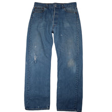 Load image into Gallery viewer, Vintage USA Made Levis 501 Distressed Denim Jeans - 34"x30"