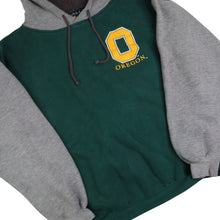 Load image into Gallery viewer, Vintage Univeristy of Oregon Varsity 2 Tone Hoodie - L