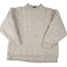 Load image into Gallery viewer, Vintage Inisfree Chunky Cable Knit Fishermans Sweater - XL