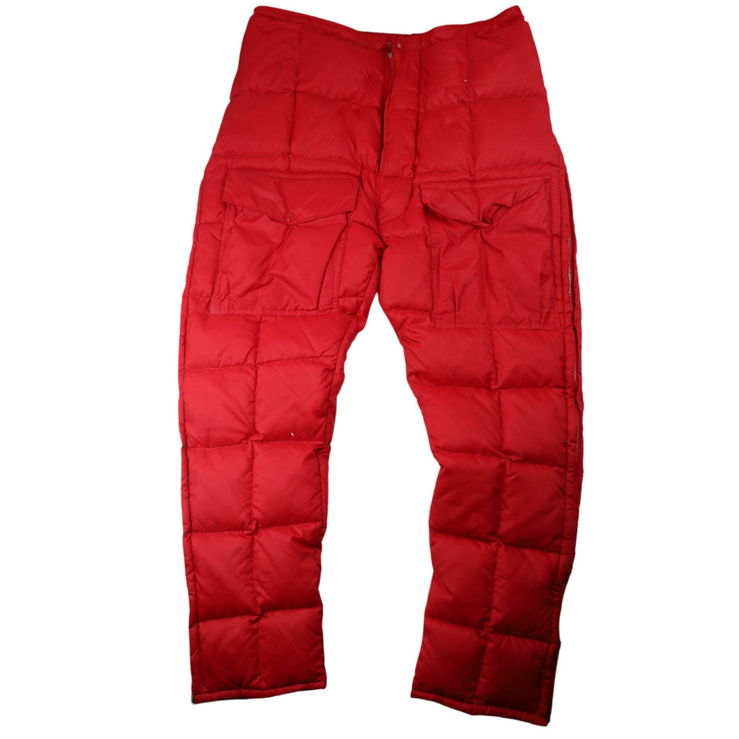 True Vintage Thaw Quilted Down Pants - M