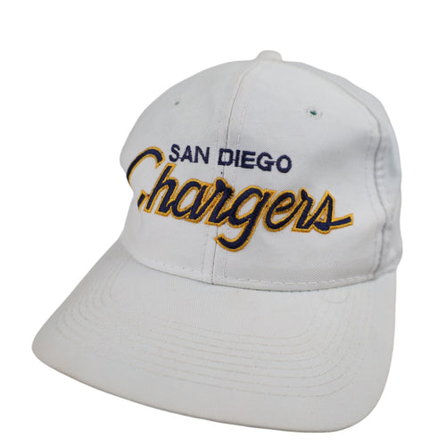 Vintage Sport Specialties San Diego Chargers Script Spellout Snapback Hat - OS