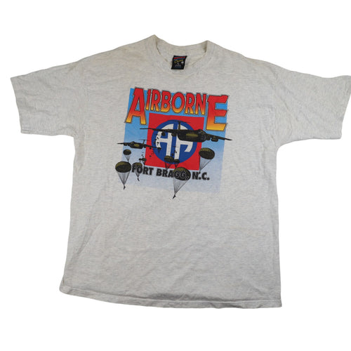 Vintage Fort Bragg Air Borne Graphic T Shirt - XL