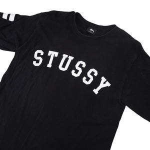 Vintage Y2k Stussy Jersey Style Spellout T Shirt - M