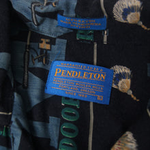 Load image into Gallery viewer, Pendleton %100 Rayon Allover Print Camp Fishing Shirt - L