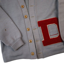 Load image into Gallery viewer, Vintage Dehen %100 Worsted Wool College Varsity Cardigan Sweater - S