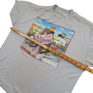 Vintage 80s "Gone Fishing" Graphic T Shirt - L