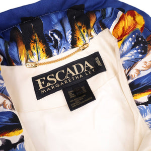 Vintage Escada by Margaretha Ley Silk Hawk Jacket - M