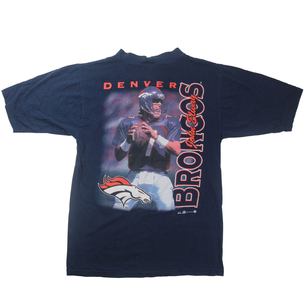 Vintage Denver Broncos John Elway Graphic T Shirt