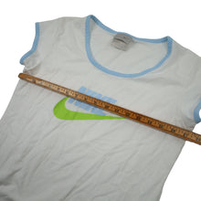 Load image into Gallery viewer, Vintage Y2k Nike Ringer Spellout Graphic T Shirt - WMNS L