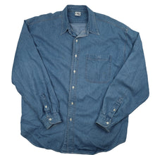 Load image into Gallery viewer, Vintage Disney Winnie the Pooh Embroidered Denim Button Down Shirt - OS