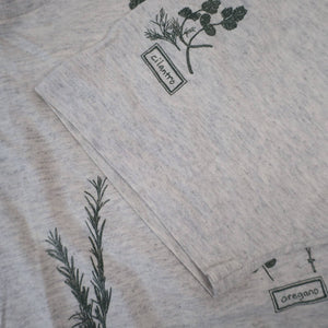 Vintage Herbs Allover Graphic T Shirt - L