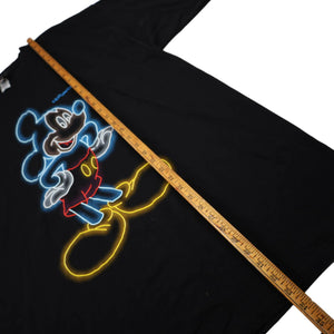 Vintage Disney Mickey Mouse Neon Glow Graphic T Shirt - XXL