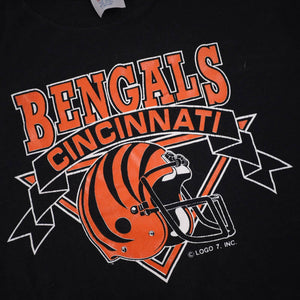 Vintage Logo 7 Cincinnati Bengals Graphic T Shirt - L