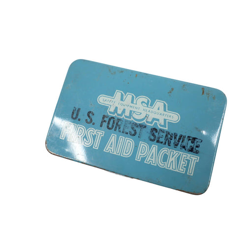 Vintage US Forest Service First Aid Packet Tin - OS