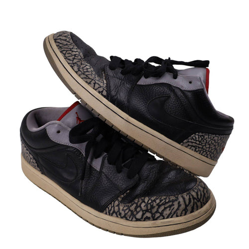 Vintage 2008 Nike Jordan Phat Low Black Cement Sneakers - M12