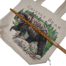 Load image into Gallery viewer, Vintage Yellowstone Grizzly Bear Graphic Tote Bag - OS