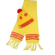 Load image into Gallery viewer, Vintage Bridgestone Tires knit Beanie Scarf Set - OS