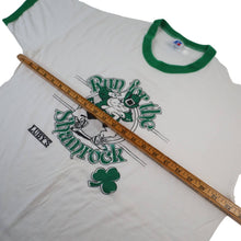 Load image into Gallery viewer, Vintage Russell Athletics Run for the Shamrock Graphic Ringer T Shirt - XL