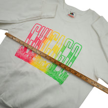 Load image into Gallery viewer, Vintage Chicago Rainbow Spellout Graphic Sweatshirt - M