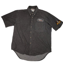 Load image into Gallery viewer, Vintage Harley Davidson Racing Embroidered Spellout Button Down Shirt - XL