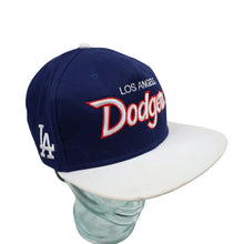 Load image into Gallery viewer, Vintage Sport Specialties Los Angeles Dodgers Script Spellout Snapback Hat - OS
