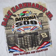 Load image into Gallery viewer, Vintage Y2k Chase Authentics Dale Earnhardt Jr. Daytona 500 Graphic T Shirt - M