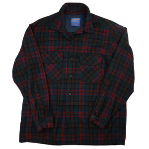 Pendleton %100 Wool Loop Collar Button Down Shirt - L