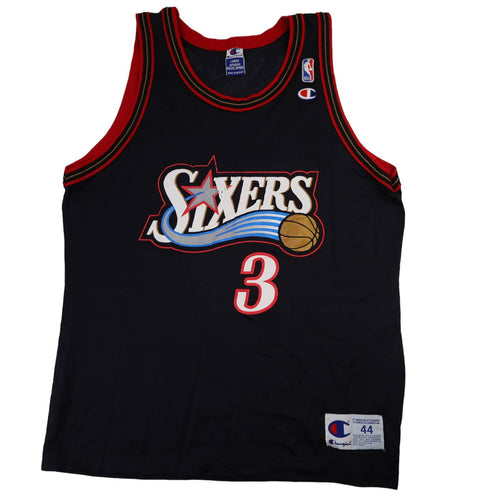 Vintage Champion Philadelphia Sixers Allen Iverson #3 Jersey - L