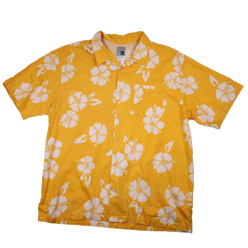 Vintage Quicksilver Floral Print Hawaiian Shirt - XL