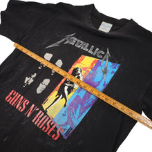 Load image into Gallery viewer, Vintage 1992 Metallica &amp; Guns N' Roses Graphic Tour T Shirt - L