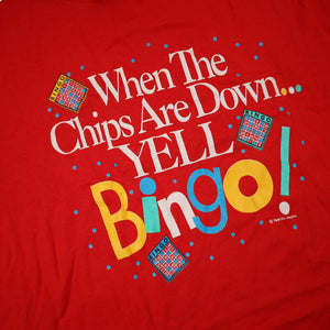 Vintage Bingo Slogan Graphic T Shirt - M