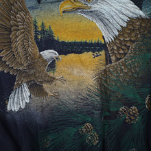 Load image into Gallery viewer, Vintage Allover Print Big Eagle Graphic Sweatshirt - XXL