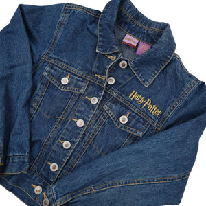 Vintage Y2k Harry Potter Hedwing Denim Jacket - YS