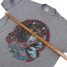 Load image into Gallery viewer, Vintage 1992 Stugis Rally "Riding like the Wind" Wolf Graphic T Shirt - XL