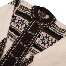 Load image into Gallery viewer, Vintage Norlender %100 Wool Nordic Snowflake Clasp Cardigan Sweater - M