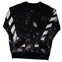 Load image into Gallery viewer, Off White Galaxy Crewneck Sweatshirt - XS