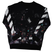 Load image into Gallery viewer, Off White Galaxy Crewneck Sweatshirt - XS