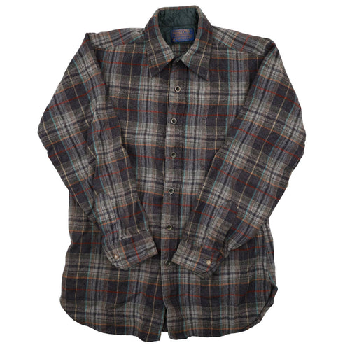 Vintage Pendleton %100 Wool Plaid Button Down Shirt - M