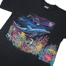 Load image into Gallery viewer, Vintage Hazelwood Dolphin Aquatic Scene Graphic T Shirt - L