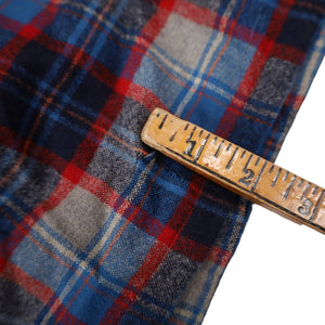 Vintage Pendleton Loop Collar  %100 Wool Flannel Shirt - XL