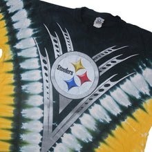 Load image into Gallery viewer, Vintage Liquid Blue Pittsburgh Steelers Tie Dyed Graphic T Shirt - XL