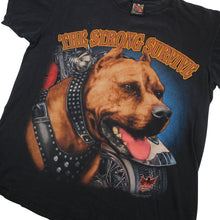 Load image into Gallery viewer, Vintage 3D Emblem The Strong Survive Pitbull T Shirt
