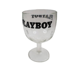 Load image into Gallery viewer, Vintage Playboy Spellout Glass Chalice Cup - OS