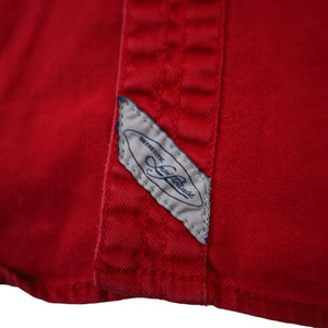 Vintage Levis Red Denim Button Down Shirt - L