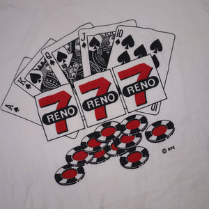 Vintage Triple 777 Reno Casino Graphic T Shirt - L