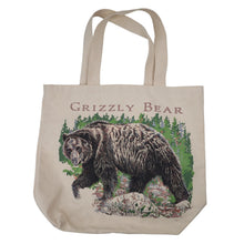 Load image into Gallery viewer, Vintage Yellowstone Grizzly Bear Graphic Tote Bag - OS