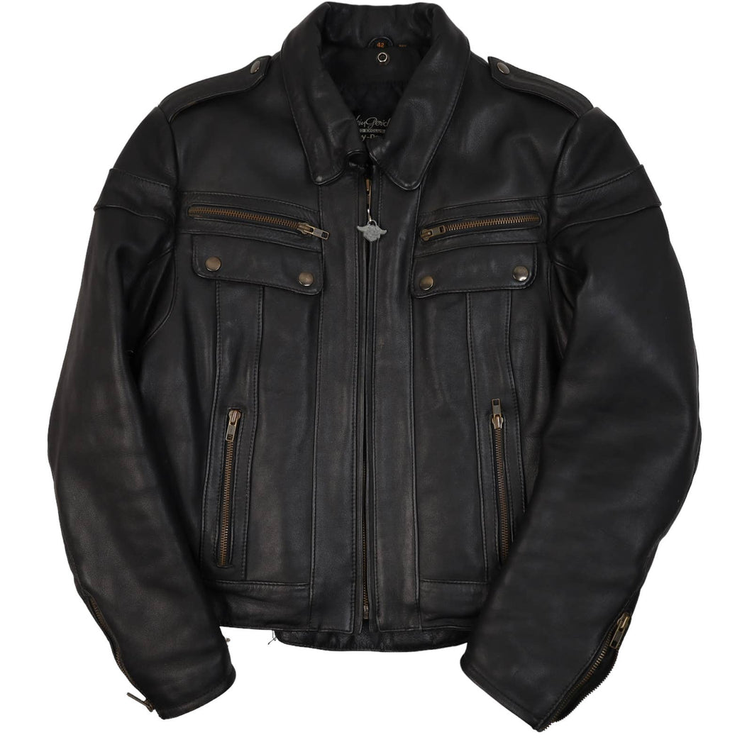 Vintage Hein Gericke for Harley Davidson Leather Motorcycle Jacket - M
