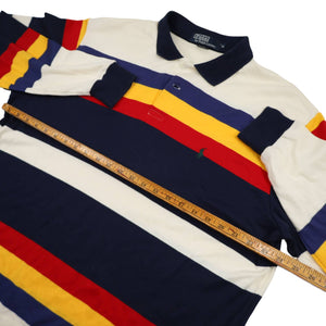 Vintage Polo Ralph Laruen Striped Long Sleeve Polo Shirt - XL