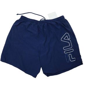 Vintage 90s Fila Spellout Swim Trunks - L